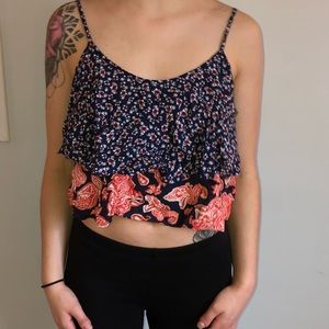 Floral Paisley tank top